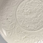 A MOULDED DINGYAO WHITE PORCELAIN DISH