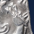 A SILVER ‘WINGED STALLION’ HARNESS ORNAMENT