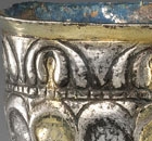 A PARCEL-GILT SILVER STEMCUP