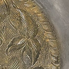 A PARCEL-GILT SILVER POURING BOWL AND STAND