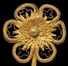 A CUT GOLD HAIR ORNAMENT