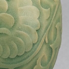 A CARVED YAOZHOU CELADON VASE