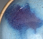 A PURPLE AND BLUE SPLASHED JUNYAO ‘BUBBLE BOWL’