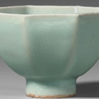 A LONGQUAN CELADON OCTAGONAL BOWL