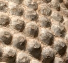 A GRAY LIMESTONE HEAD OF BUDDHA