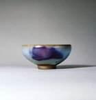 A PURPLE-SPLASHED BLUE JUNYAO ‘BUBBLE BOWL’