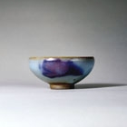 A PURPLE-SPLASHED BLUE JUNYAO ‘BUBBLE BOWL’