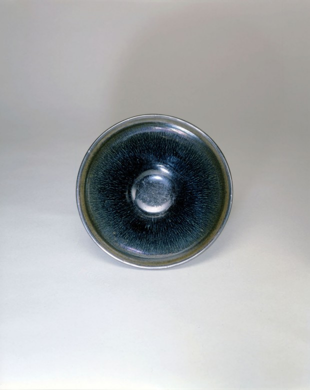 A JIANYAO ‘HARE’S FUR’ GLAZED TEABOWL (YANKOU WAN)