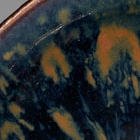 A PARTRIDGE FEATHER MOTTLED BROWN- AND BLACK-GLAZED TEABOWL