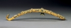 A JADE-INLAID GILT BRONZE ‘DRAGON’ BELTHOOK