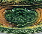 A SANCAI-GLAZED MOULDED POTTERY PRESENTATION VESSEL