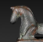 A BRONZE SEAL WITH KNEELING HORSE KNOB