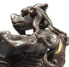 A GOLD-SPLASHED BRONZE ‘DRAGONS IN CLOUDS’ CENSER