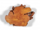A CARVED BOXWOOD ROOT-FORM LOW TABLE