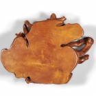 A CARVED BOXWOOD ROOT-FORM LOW TABLE