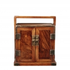 A HUANGHUALI SMALL TRAVELLING CHEST