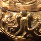 A GILT BRONZE CENSER AND COVER (BOSHANLU)