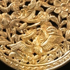 A CHASED GOLD OPENWORK PENDANT (XIANG NANG)