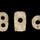 THREE SMALL NEOLITHIC JADE ORNAMENTS