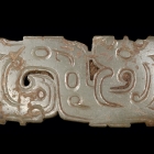 FIVE JADE ENTWINED DRAGON AND BIRD PLAQUES
