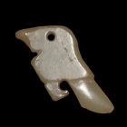 A JADE BIRD FORM PENDANT