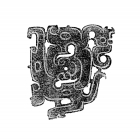 AN OPENWORK JADE ENTWINED DRAGONS ORNAMENT