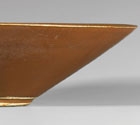 A PERSIMMON-BROWN-GLAZED CONICAL TEA BOWL