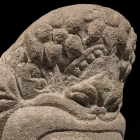 A SANDSTONE HEAD OF A BODHISATTVA