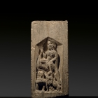 A LIMESTONE BLOCK-FORM BUDDHIST STELE