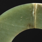 A NEOLITHIC JADE SLIT RING (JUE)