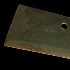 A LARGE NEOLITHIC JADE CEREMONIAL BLADE (DAO)