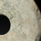 A NEOLITHIC GRAYISH-GREEN JADE DISC (BI)