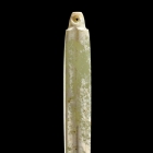 A NEOLITHIC JADE AWL SHAPE PENDANT