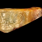 A NEOLITHIC JADE CHEVRON SHAPE ORNAMENT