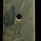 A NEOLITHIC JADE CEREMONIAL BLADE (CHAN)