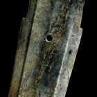 AN ARCHAIC JADE CEREMONIAL DAGGER-AXE (GE)