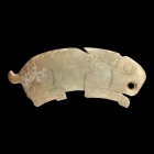 AN ARCHAIC JADE RABBIT PENDANT