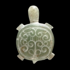 AN ARCHAIC JADE TURTLE FORM BEAD