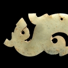 A PAIR OF ARCHAIC JADE SILHOUETTE DRAGON PENDANTS