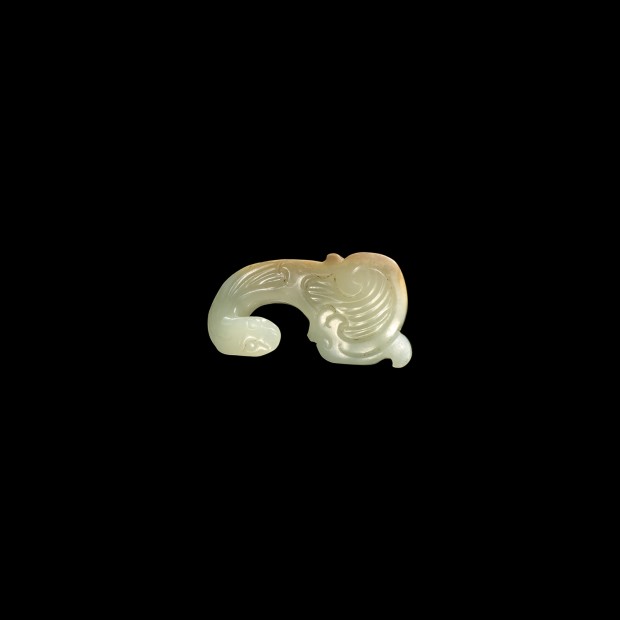 AN ARCHAIC JADE GARMENT HOOK