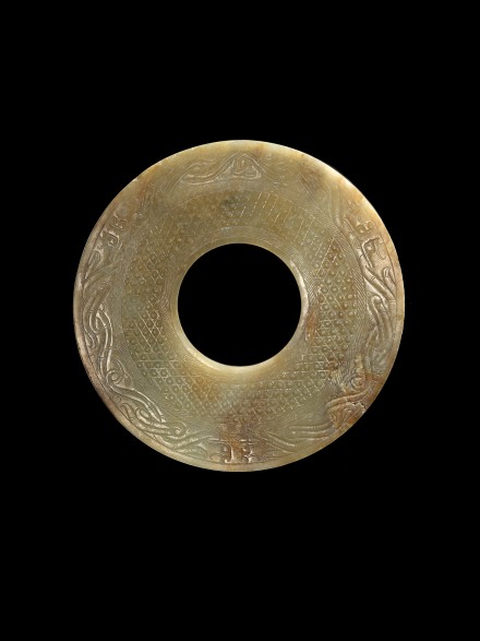 AN ARCHAIC JADE DISC (BI)