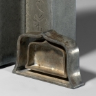 A PAIR OF INSCRIBED PEWTER TEA CADDIES