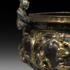 A PARCEL-GILT BRONZE INCENSE BURNER