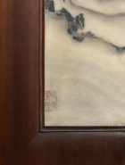 A PAIR OF FRAMED DALI MARBLE ‘STONE PAINTINGS’